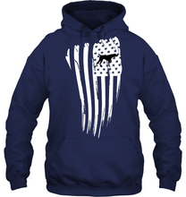 Load image into Gallery viewer, White American Flag GSP Hoodie