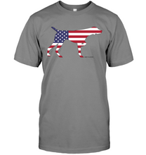 Load image into Gallery viewer, Unisex T-shirt with American Flag in GSP