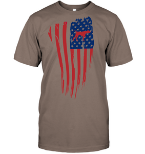 Unisex T-shirt with GSP in American Flag