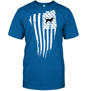 White American Flag with Lab