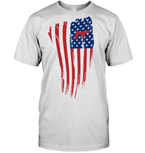 Load image into Gallery viewer, Unisex T-shirt with GSP in American Flag
