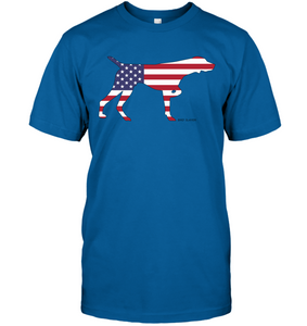 Unisex T-shirt with American Flag in GSP