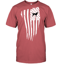 Load image into Gallery viewer, White American Flag with Lab