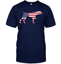 Load image into Gallery viewer, Unisex T-shirt with American Flag in GSP
